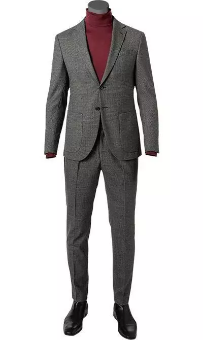 JOOP! Anzug Dash-Bird 30029602+28931/030 Extra Slim Fit, Woll-Stretch, Grau gemustert, Grau 4 JOOP! Anzug Dash-Bird 30029602+28931/030 Extra Slim Fit, Woll-Stretch, Grau gemustert, Grau – Bild 2