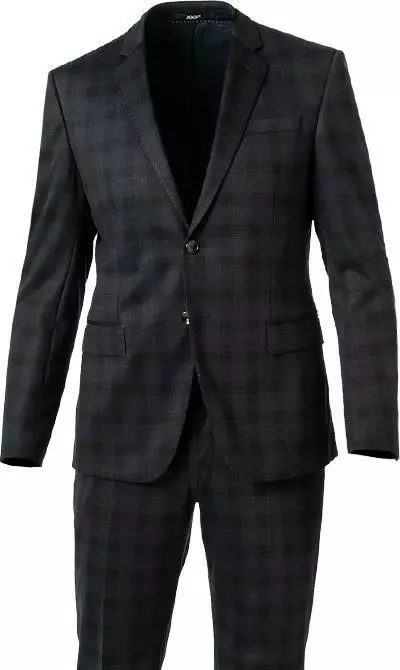 JOOP! Anzug Herby-Blayr 30028779+8820/402 Slim Fit, Jersey, Dunkelblau kariert, Dunkelblau 5 JOOP! Anzug Herby-Blayr 30028779+8820/402 Slim Fit, Jersey, Dunkelblau kariert, Dunkelblau – Bild 3