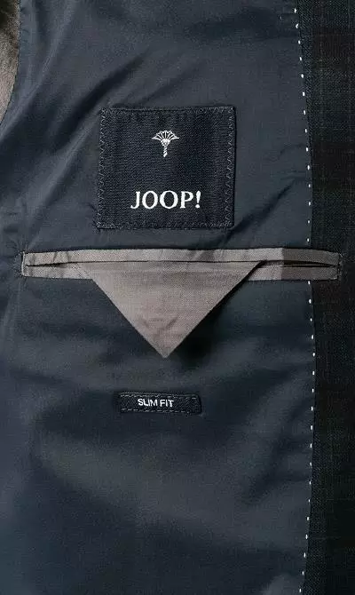 JOOP! Anzug Herby-Blayr 30028779+8820/402 Slim Fit, Jersey, Dunkelblau kariert, Dunkelblau 9 JOOP! Anzug Herby-Blayr 30028779+8820/402 Slim Fit, Jersey, Dunkelblau kariert, Dunkelblau – Bild 7