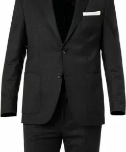 Carl Gross Anzug 00-074S0/325122+339633/83 Schurwolle halbgefüttert, Graphit -Anzüge & Westen Geschäft 382957 norm2