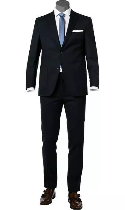 Carl Gross Anzug 00-074S0/325122+339633/63 Schurwolle halbgefüttert, Dunkelblau 4 Carl Gross Anzug 00-074S0/325122+339633/63 Schurwolle halbgefüttert, Dunkelblau – Bild 2