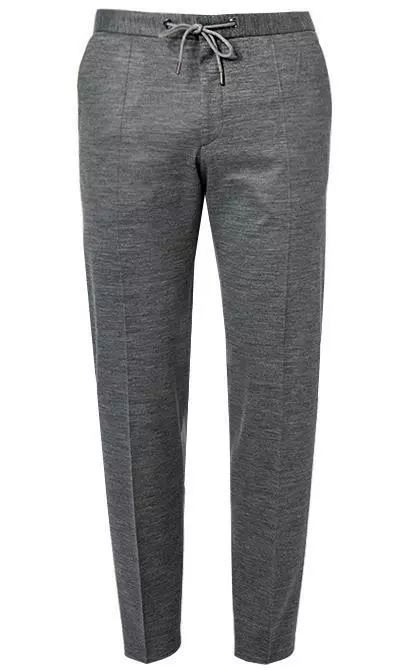 BOSS Anzug Hanry/Genius 50464701+70940/041 Slim Fit, Jersey halbgefüttert, Silbergrau meliert, Silber 9 BOSS Anzug Hanry/Genius 50464701+70940/041 Slim Fit, Jersey halbgefüttert, Silbergrau meliert, Silber – Bild 7