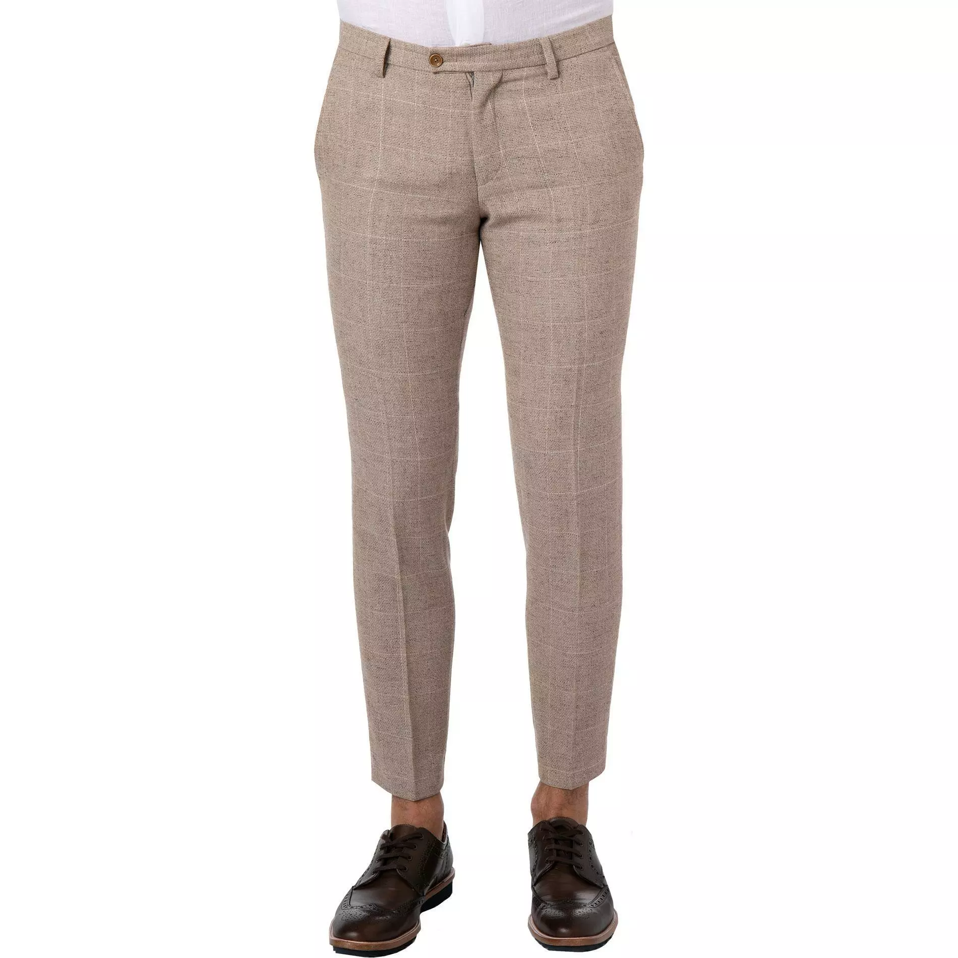 CG Hose Paco 15-004S3/230053/22 Slim Fit, Baumwolle, Sand kariert, Sand 3 CG Hose Paco 15-004S3/230053/22 Slim Fit, Baumwolle, Sand kariert, Sand