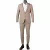 CG Anzug Paul-Paco SV 15-004S3/225222+230053/22 Slim Fit, Baumwolle, Sand kariert, Sand -Anzüge & Westen Geschäft 383452 master