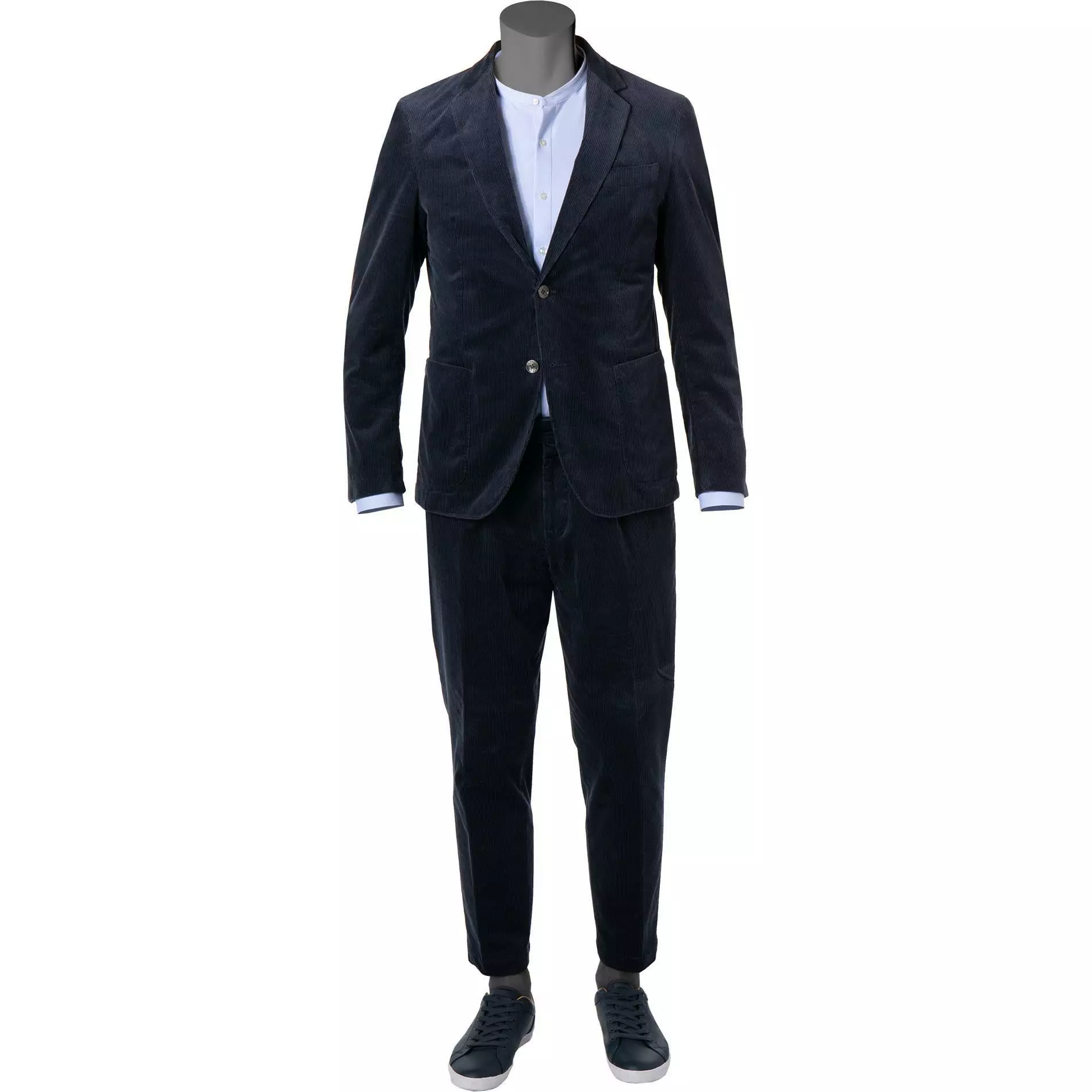 BOSS Anzug Hanry/Perin-Pleat 50464603+590/404 Slim Fit, Cord, Dunkelblau 3 BOSS Anzug Hanry/Perin-Pleat 50464603+590/404 Slim Fit, Cord, Dunkelblau