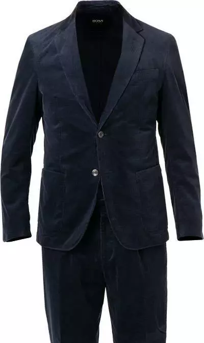 BOSS Anzug Hanry/Perin-Pleat 50464603+590/404 Slim Fit, Cord, Dunkelblau 5 BOSS Anzug Hanry/Perin-Pleat 50464603+590/404 Slim Fit, Cord, Dunkelblau – Bild 3