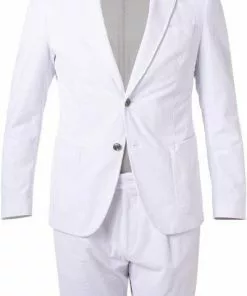 BOSS Anzug Hanry/Perin-Pleat 50464603+590/100 Slim Fit, Cord, Weiß -Anzüge & Westen Geschäft 383922 norm2