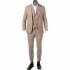 CG Anzug 15-004S3/225222+242340+230053/22 Sakko, Slim Fit, Baumwolle, Sand kariert, Sand -Anzüge & Westen Geschäft 384198 master