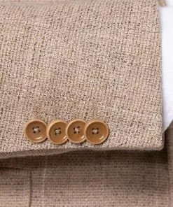 CG Anzug 15-004S3/225222+242340+230053/22 Sakko, Slim Fit, Baumwolle, Sand kariert, Sand -Anzüge & Westen Geschäft 384198 norm5