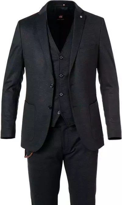 CG Anzug 00-151J3/424032+440023+431043 Slim Fit, Mikrofaser, Dunkelblau 5 CG Anzug 00-151J3/424032+440023+431043 Slim Fit, Mikrofaser, Dunkelblau – Bild 3