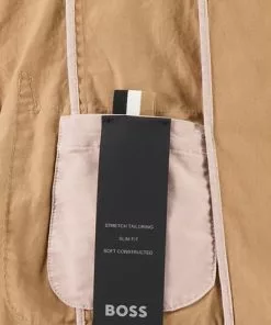 BOSS Anzug Hanry/Genius 50468855+50/260 Slim Fit, Baumwolle halbgefüttert, Beige -Anzüge & Westen Geschäft 384579 norm5