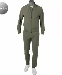 BOSS Anzug Hanry/Genius 50468913+8921/380 Anzug Hanry-Genius, Slim Fit, Mikrofaser, Salbei