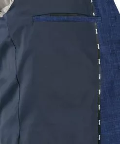 BOSS Anzug Jasper/Leon 50469527+9508/404 Regular Fit, Wolle-Leinen, Dunkelblau meliert, Dunkelblau -Anzüge & Westen Geschäft 384604 norm6