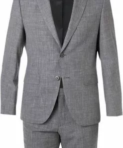 BOSS Anzug Jasper/Leon 50469527+9508/030 Regular Fit, Wolle-Leinen, Mittelgrau meliert, Mittelgrau -Anzüge & Westen Geschäft 384605 norm2