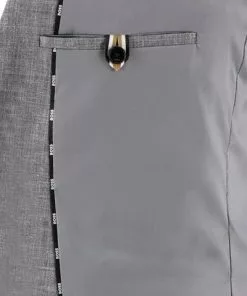 BOSS Anzug Jasper/Leon 50469527+9508/030 Regular Fit, Wolle-Leinen, Mittelgrau meliert, Mittelgrau -Anzüge & Westen Geschäft 384605 norm5