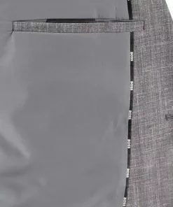 BOSS Anzug Jasper/Leon 50469527+9508/030 Regular Fit, Wolle-Leinen, Mittelgrau meliert, Mittelgrau -Anzüge & Westen Geschäft 384605 norm6