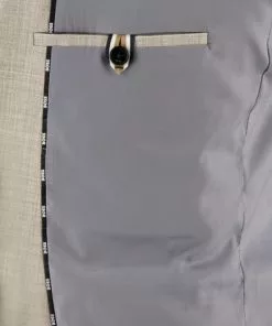 BOSS Anzug Jasper/Leon 50469527+9508/271 Regular Fit, Wolle-Leinen, Sand meliert, Sand -Anzüge & Westen Geschäft 384606 norm5