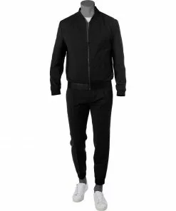 HUGO Anzug Ukashi/Fento 50462241+3517/001 Extra Slim Fit, Schurwolle, Schwarz