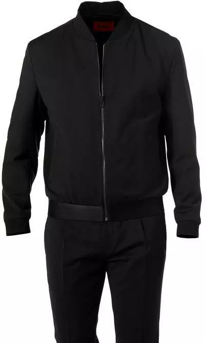 HUGO Anzug Ukashi/Fento 50462241+3517/001 Extra Slim Fit, Schurwolle, Schwarz 4 HUGO Anzug Ukashi/Fento 50462241+3517/001 Extra Slim Fit, Schurwolle, Schwarz – Bild 3