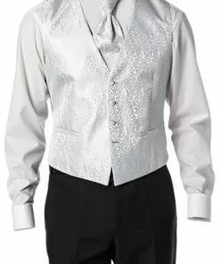 Wilvorst Weste 477213/26/40 Mikrofaser, Silbergrau