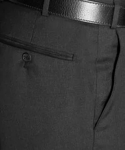 HILTL Hose Como 44056/34800/09 Classic Fit, Schurwolle Super110, Anthrazit -Anzüge & Westen Geschäft 69097 norm4