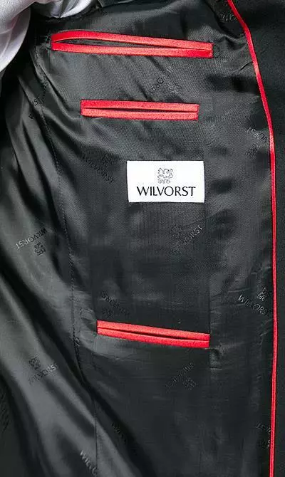 Wilvorst Smoking Diego Slimline 401201/01/50/622 Slim Line, Schurwolle, Schwarz gestreift 7 Wilvorst Smoking Diego Slimline 401201/01/50/622 Slim Line, Schurwolle, Schwarz gestreift – Bild 5