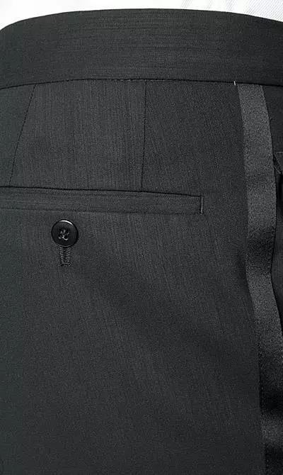 Wilvorst Smoking Diego Slimline 401201/01/50/622 Slim Line, Schurwolle, Schwarz gestreift 10 Wilvorst Smoking Diego Slimline 401201/01/50/622 Slim Line, Schurwolle, Schwarz gestreift – Bild 8