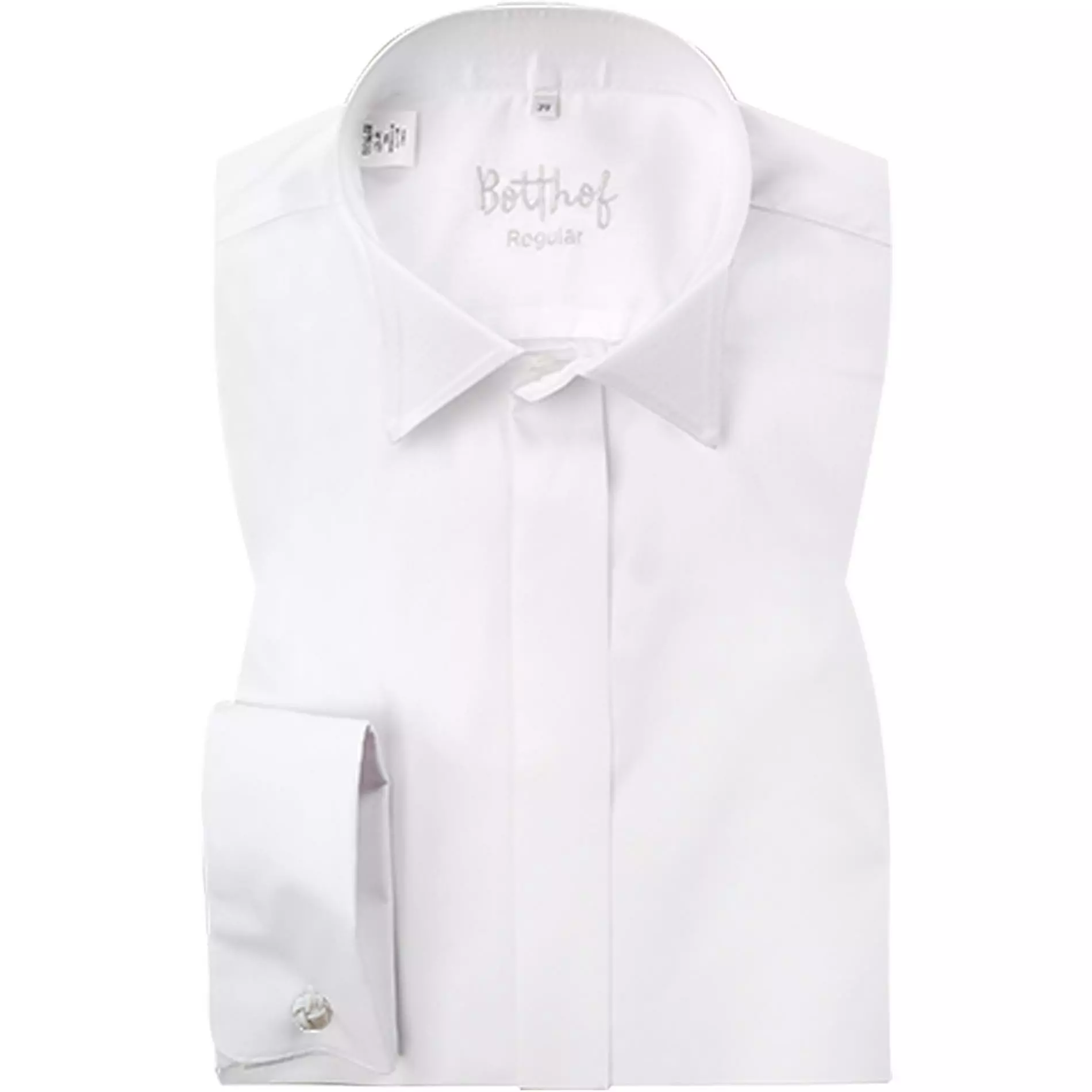 Botthof Smokinghemd weiss 37172/10 Regular Fit, Popeline, Weiß 3 Botthof Smokinghemd weiss 37172/10 Regular Fit, Popeline, Weiß