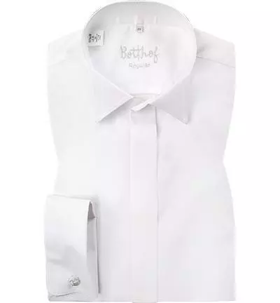 Botthof Smokinghemd weiss 37172/10 Regular Fit, Popeline, Weiß 4 Botthof Smokinghemd weiss 37172/10 Regular Fit, Popeline, Weiß – Bild 2