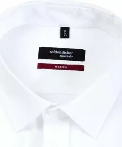 Seidensticker Modern Kent UMA 001034/01 Hemd, Modern Fit, Popeline, Weiß -Anzüge & Westen Geschäft 89587 norm2